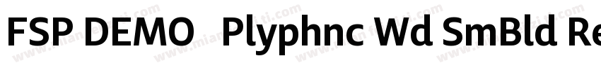 FSP DEMO   Plyphnc Wd SmBld Regular字体转换